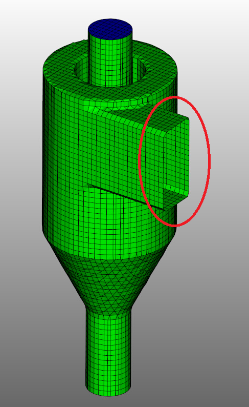 Mesh with missing boundary condition
